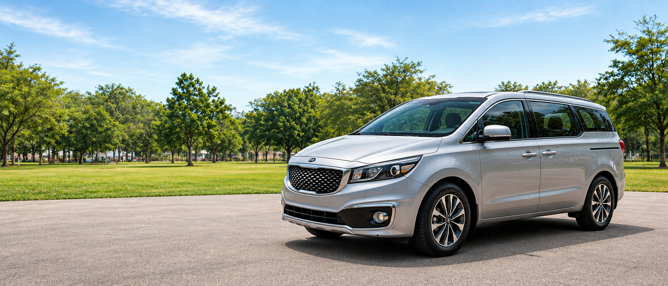 Kia Carnival, vista de tres cuartos