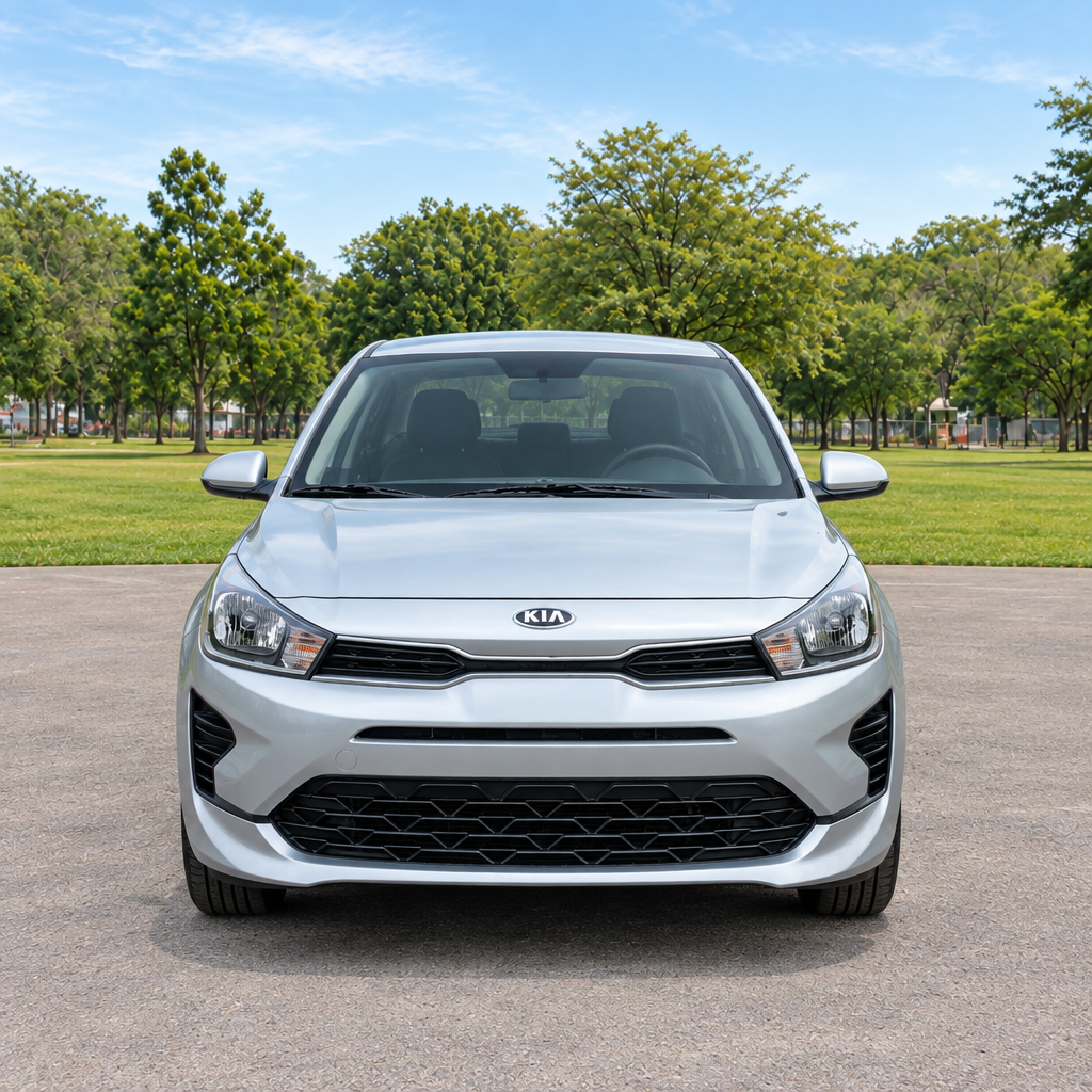 Vista frontal de Kia Rio