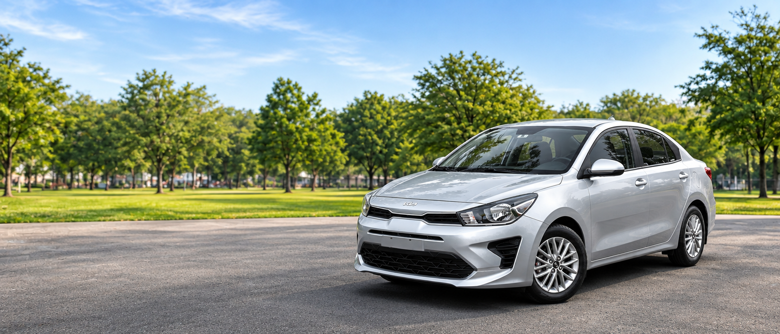 Kia Rio, vista de tres cuartos