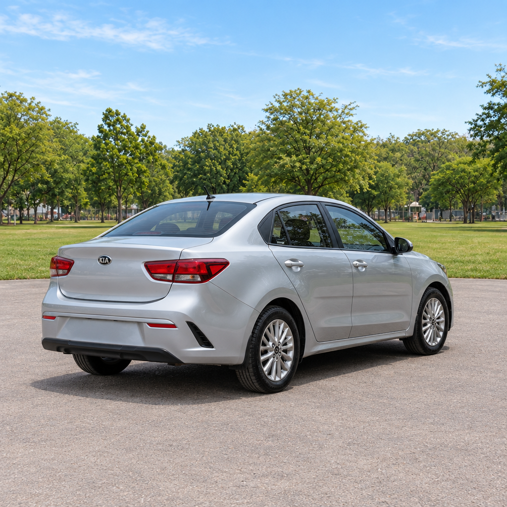 Vista posterior de Kia Rio