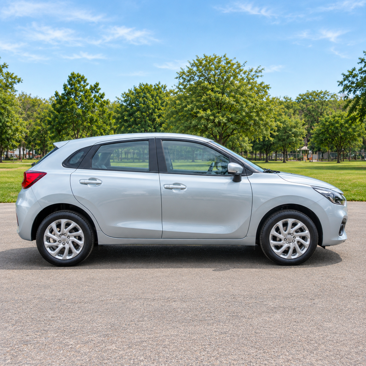Perfil lateral del Suzuki Baleno